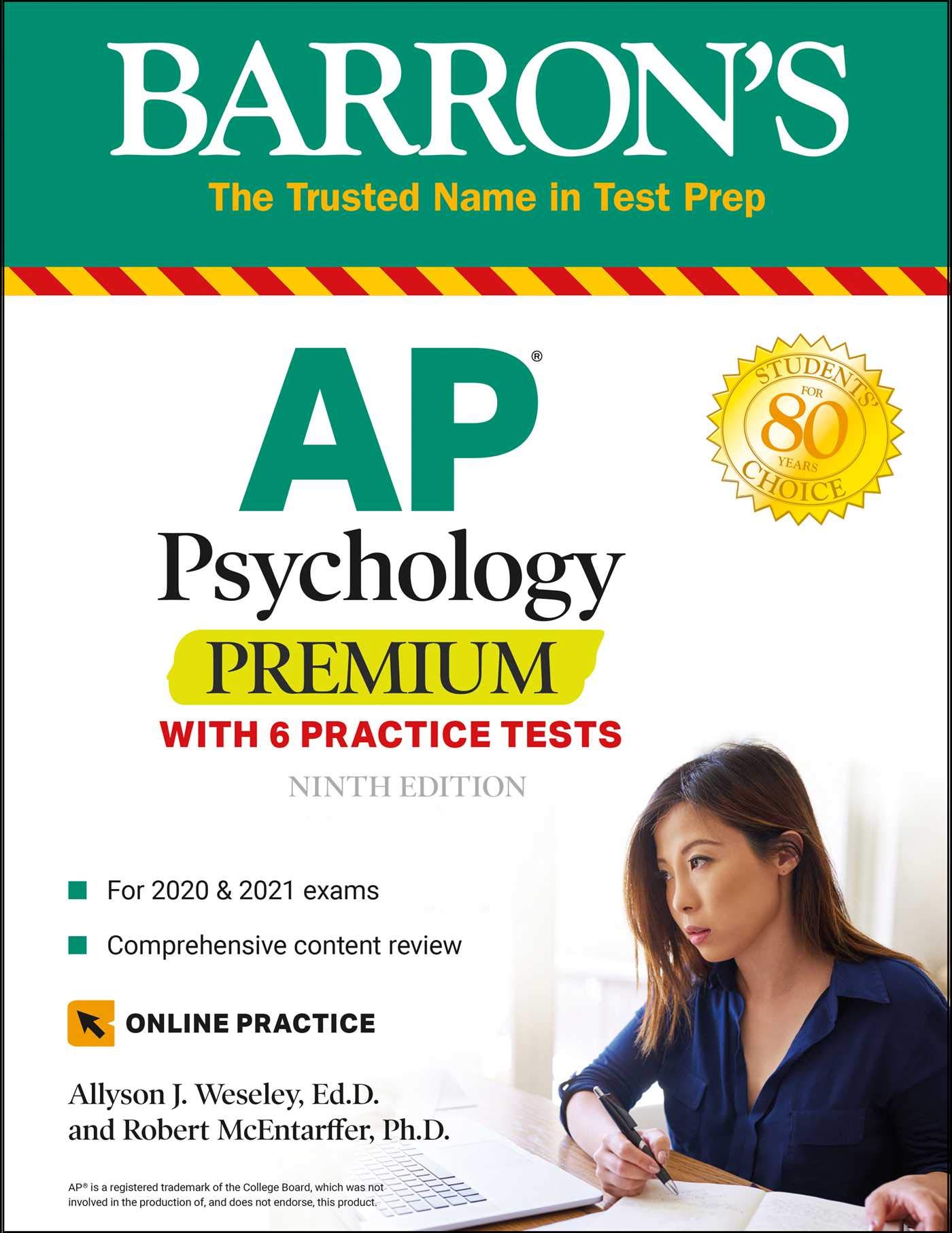 Barrons Educational Series Ap Psychology Premium: With 6 Practice Tests Test Prep)