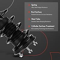 Vista 5 de A-Premium Par de suspensión delantera (2) Conjunto completo de amortiguador y resorte helicoidal Compatible con Lexus IS250 IS350 2006-2013