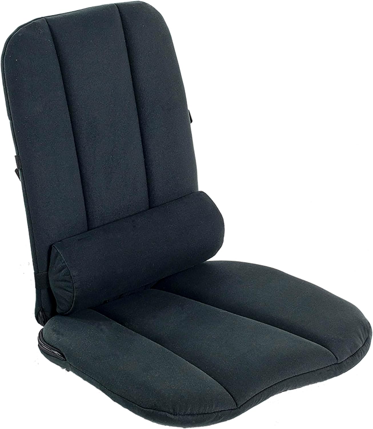 Jobri BetterBack Ergonomic Seat and Back Support with Adjustable Lumbar Pad, Wooden Frame, Foam Fill | Portable Office Chair Support for Back Pain Relief & Posture Improvement