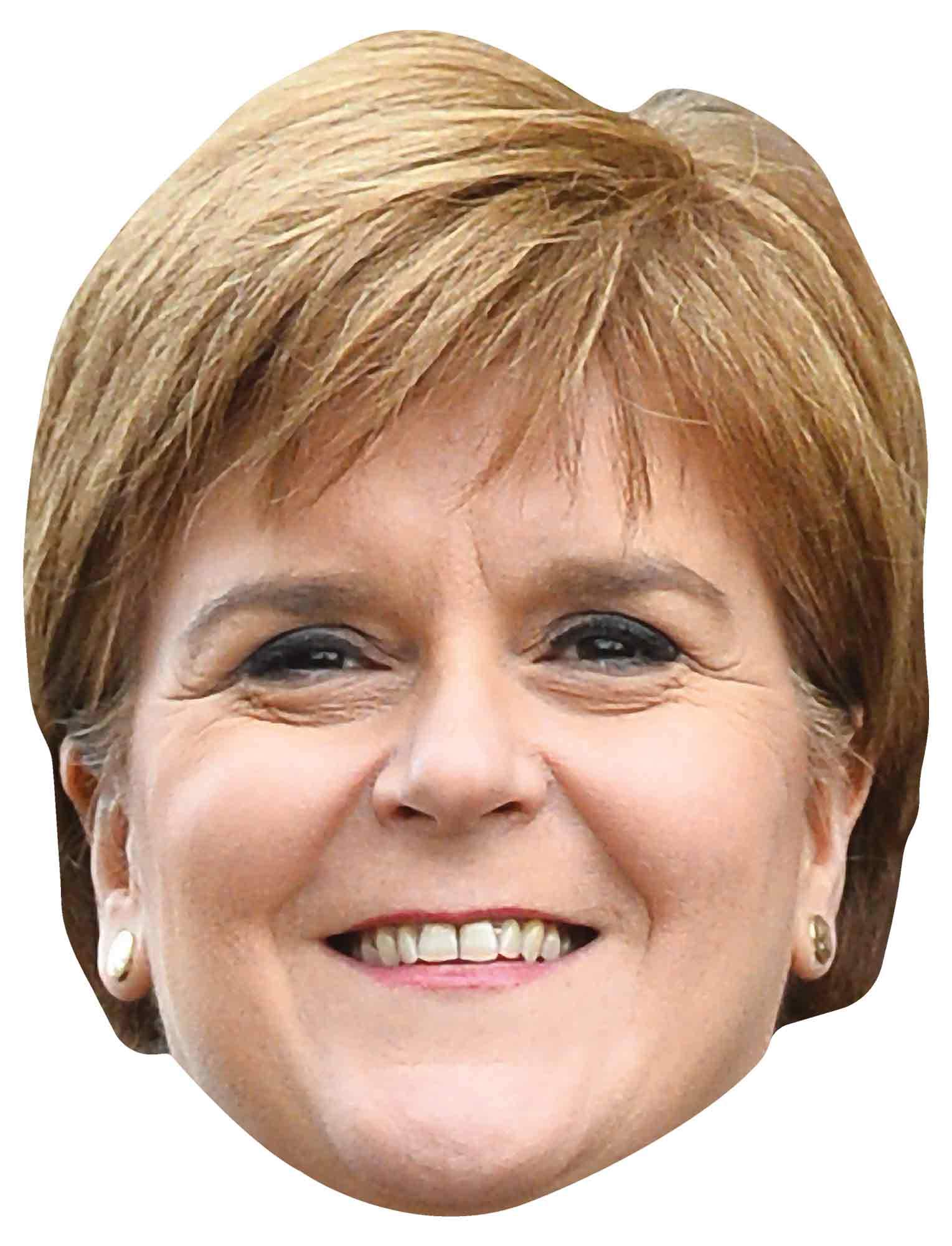 STAR CUTOUTS SM348 Nicola Sturgeon Cardboard Face Mask – Political Costume Fancy Dress