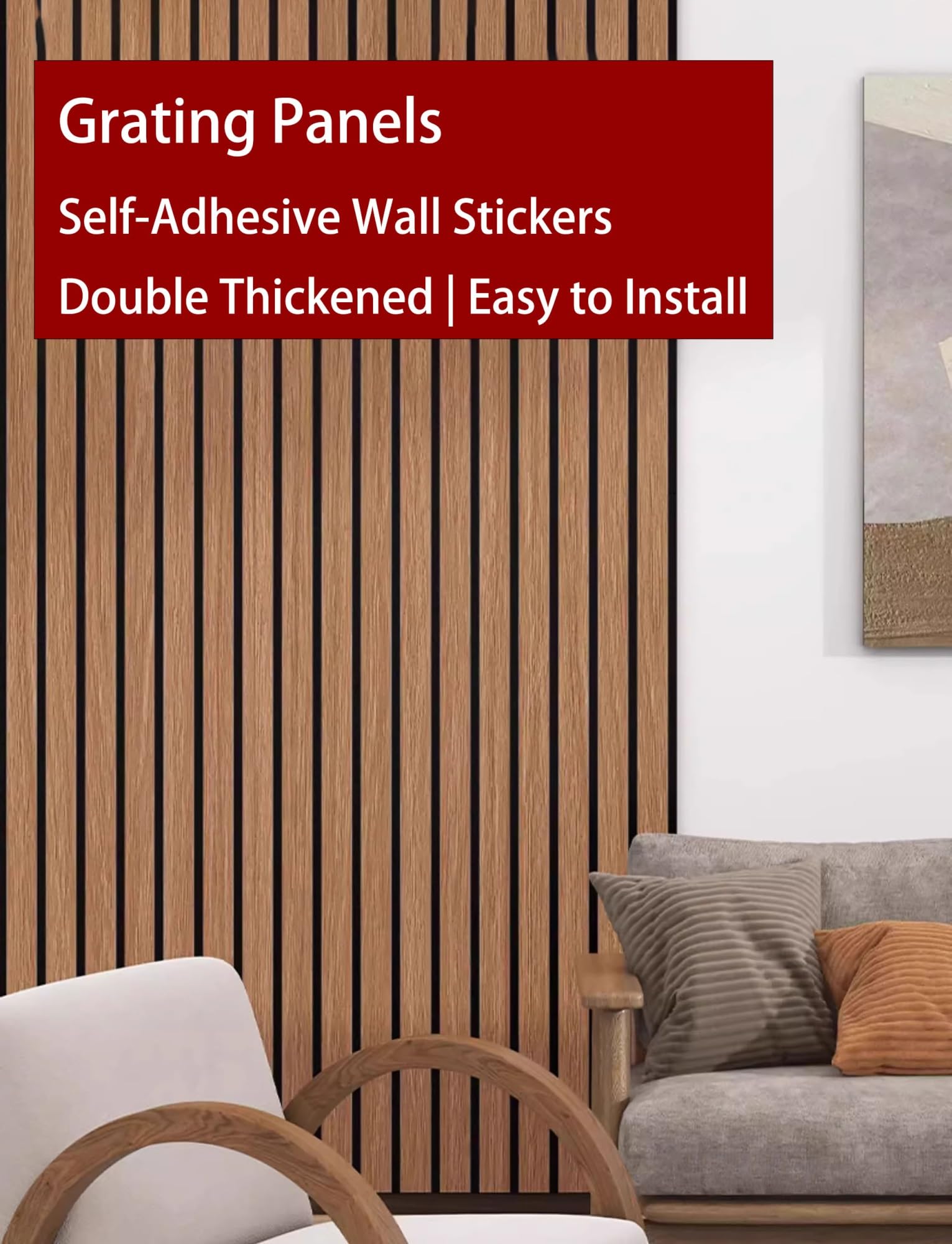 Paneles de pared autoadhesivos 3D, baldosas de PVC con veta de madera, despegables y adheribles for revestimiento de techos, paredes decorativas, cocinas y baños (1 rollo)