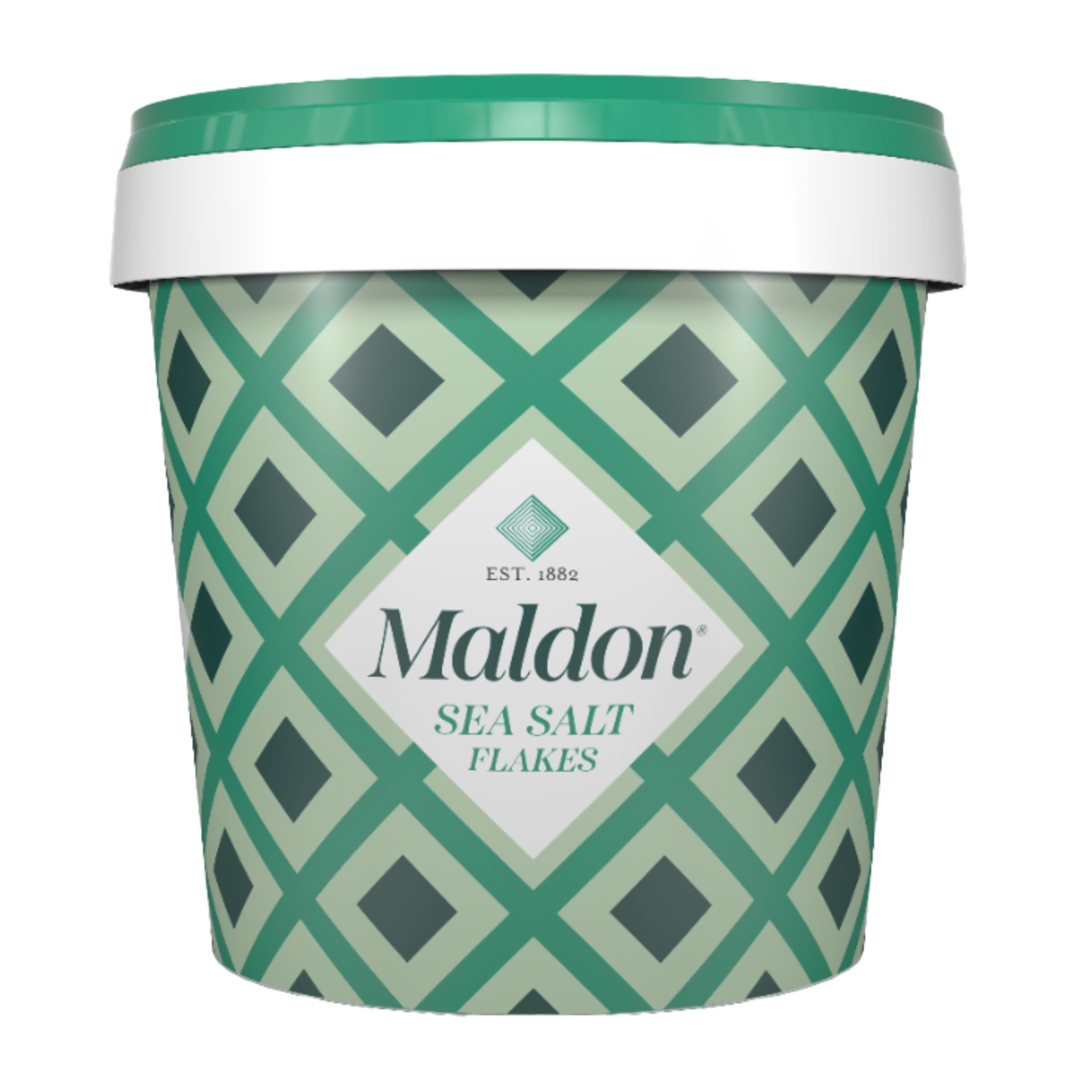 MaldonSea Salt Flakes, Unique Pyramid Shaped Salt Flakes, Perfect for a Wide Range of Dishes, Hand-Harvested for Four Generations, 570g Tub