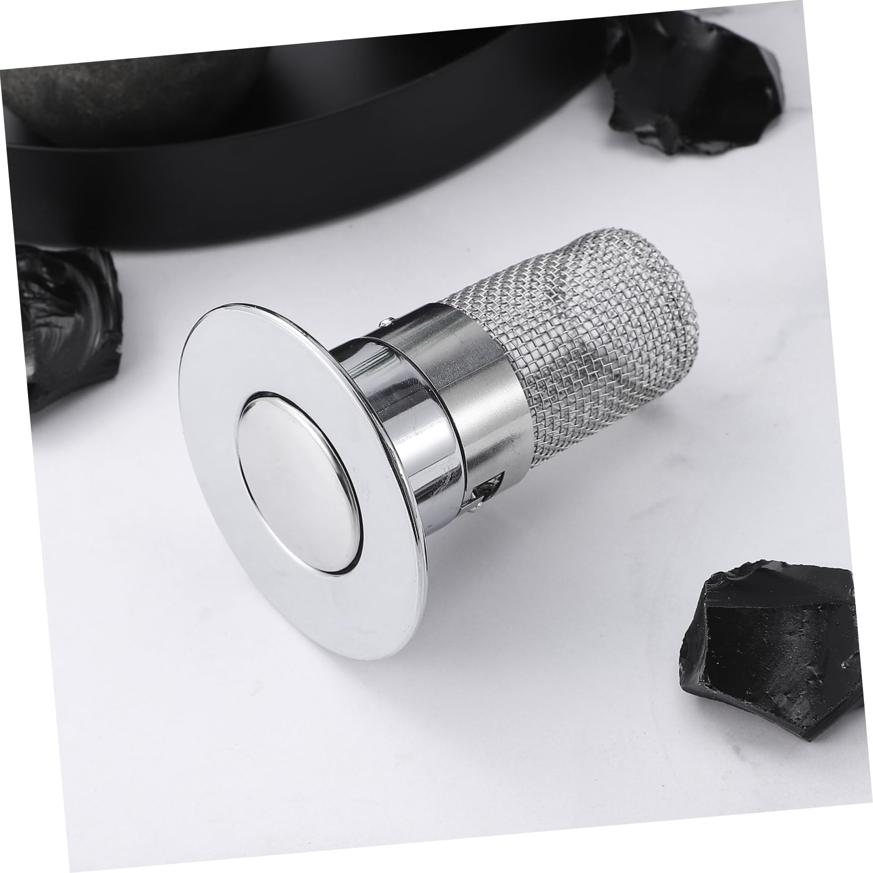COLLBATH Tapón De Desagüe para Lavabo Núcleo De Rebote Tipo Empuje Tapón De Lavabo De Filtro De Desagüe Adecuado para Baño y Cocina