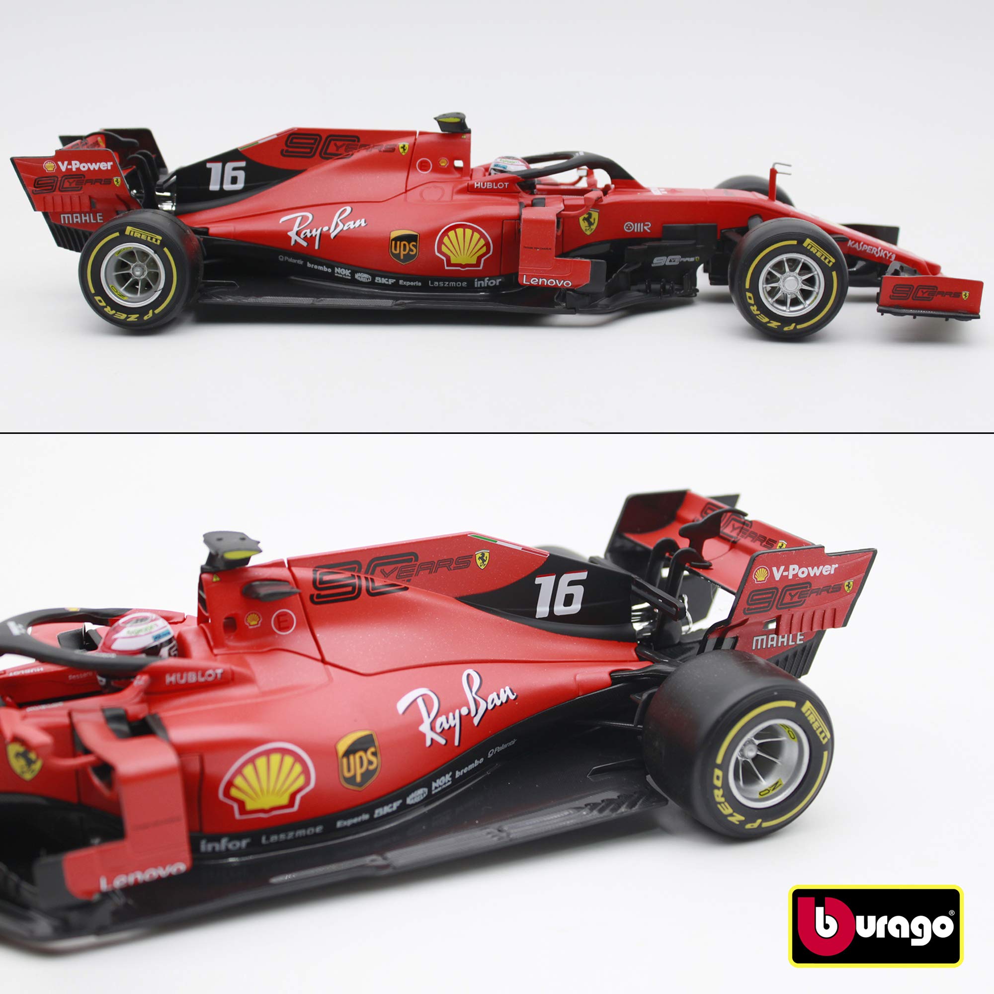 Amazon.co.jp: ブラーゴ ミニカー 1/18 フェラーリ F1 SF90#16