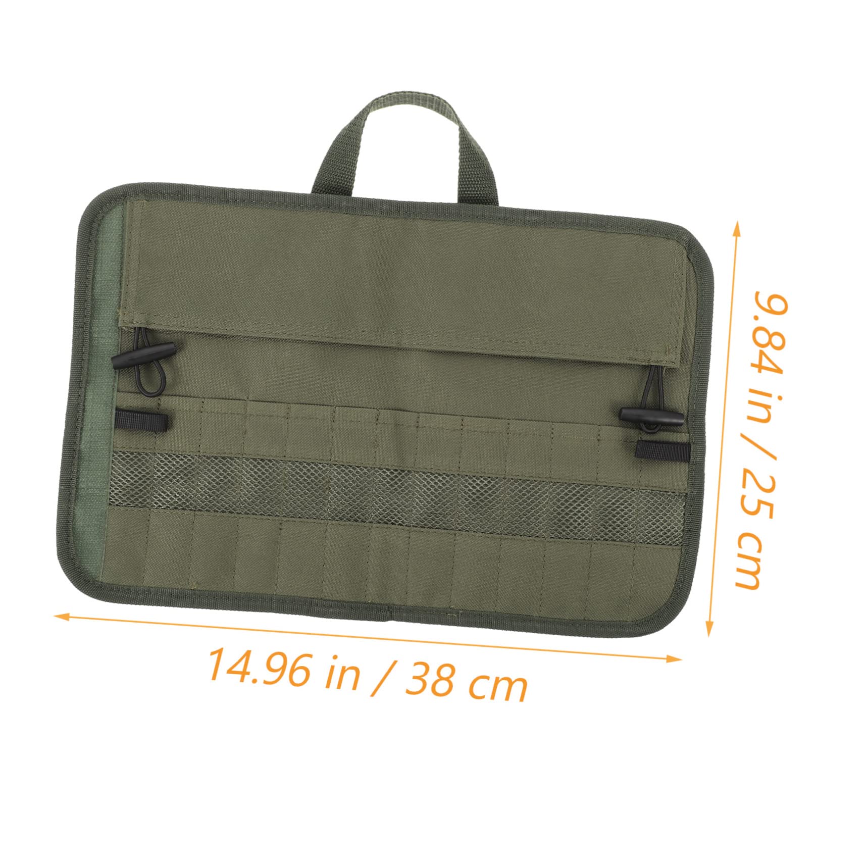 CIYODO Portable Oxford Cloth Picnic Cutlery Bag with 13 Slots Foldable Utensil Organizer for Camping Outdoor Activities and Barbecues Ideal for Forks Knives and Chopsticks