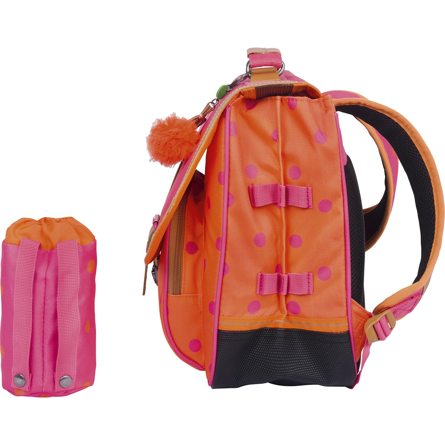 Tann's Sidonie, Cartable Fille, Rose/Orange, 38 cm