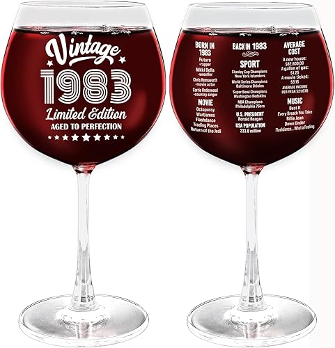 Henghere Regalos de cumpleaños 40 para hombres y mujeres, regalos de cumpleaños de 40 años, regalo de cumpleaños 40, vintage, decoraciones de