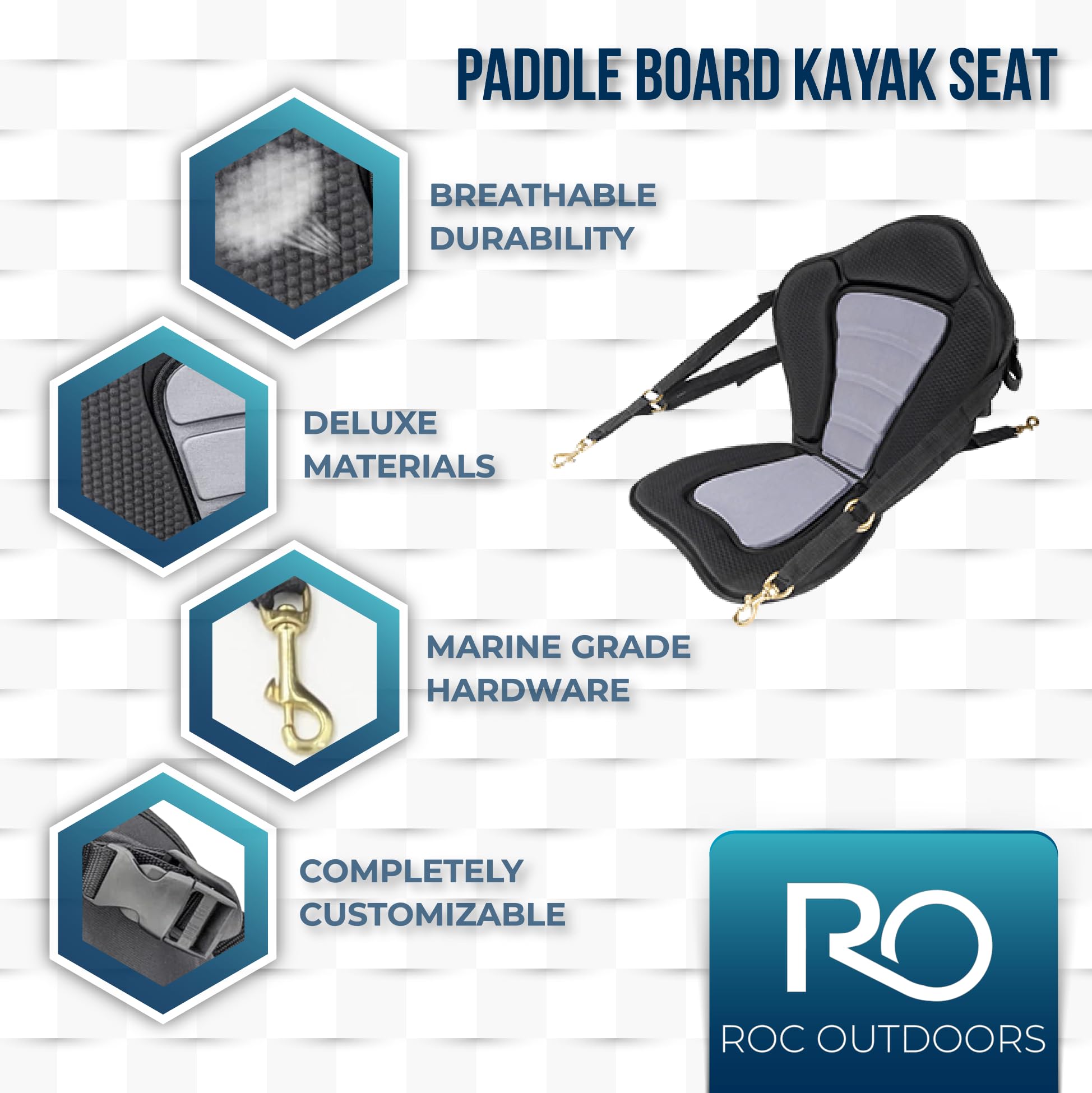 Roc Inflatable Stand Up Paddle Board with Premium SUP Paddle Board Accessories, Wide Stable Design, Non-Slip Comfort Deck for Youth & Adults - 3