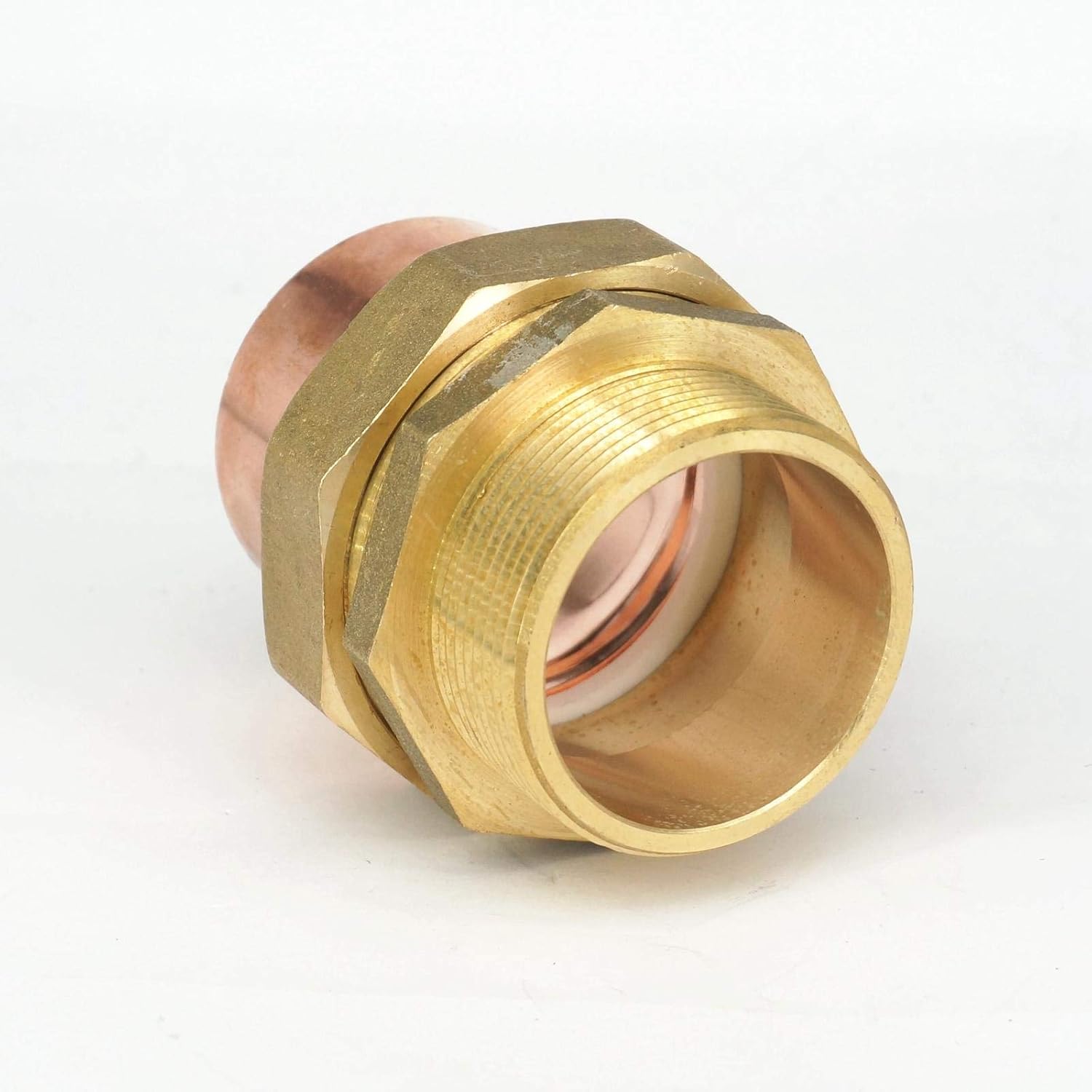 真鍮 2インチ オス-54mm ID 銅溶接ソケットエンドフィードユニオンパイプ エアコン冷蔵庫チラープラント