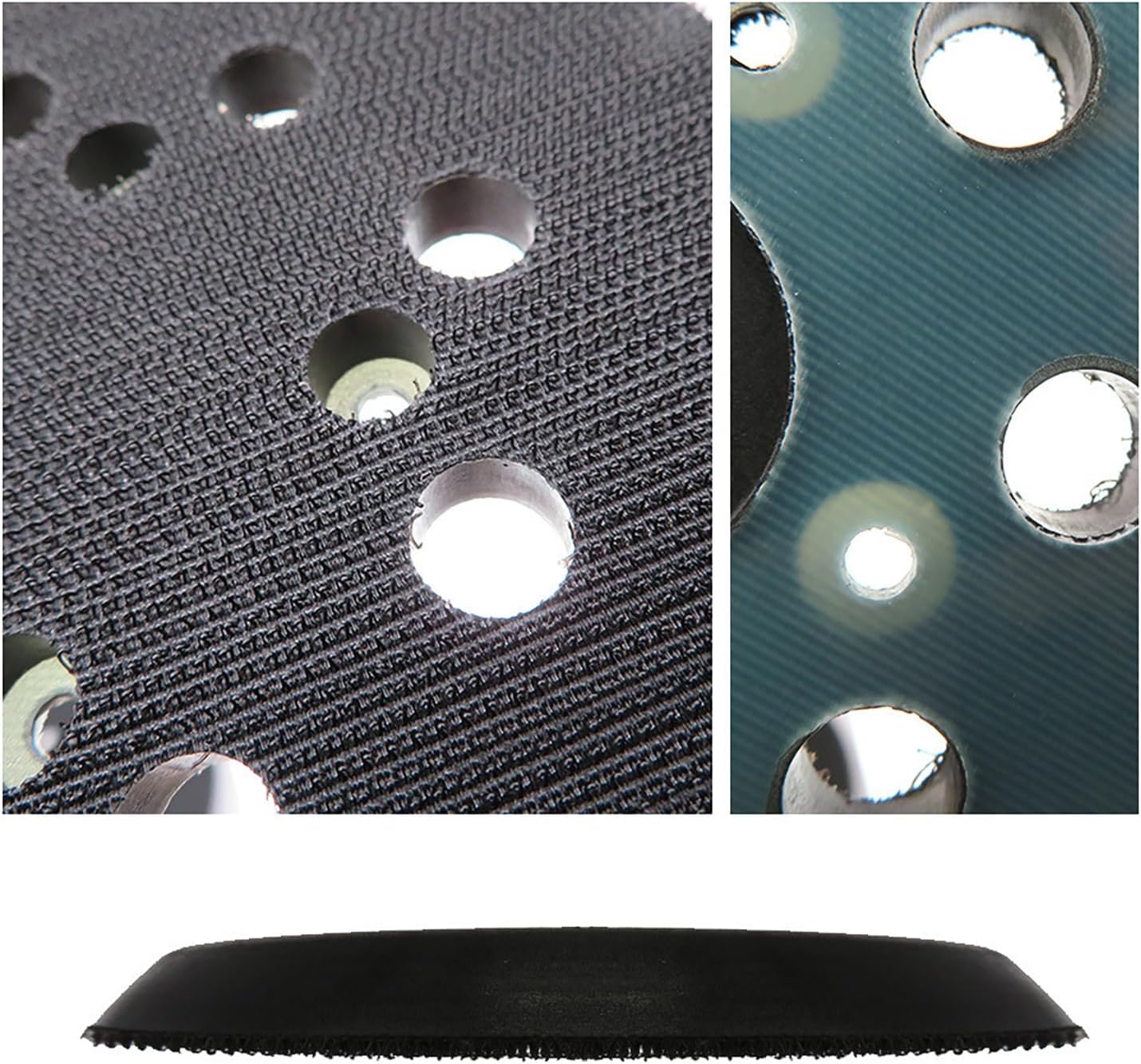 MOUDOAUER 5 Inch Sander Pad, Replacement 4 Hole Hook and Loop Orbital Sanding Pads with 4 Screws Hole for 5 inch 4 Screw Holes Sander