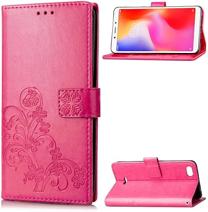 Funda Xiaomi Redmi 6A, LAGUI Los Adornos Bien Definidos y Grabados Carcasa Tipo Libro, de ranuras para tarjetas y soporte horizontal y solapa con cierre magn?tico, rojo Funda Xiaomi Redmi 6A, LAGUI Los Adornos Bien Definidos y Grabados Carcasa Tipo Libro, de ranuras para tarjetas y soporte horizontal y solapa con cierre magn?tico, rojo