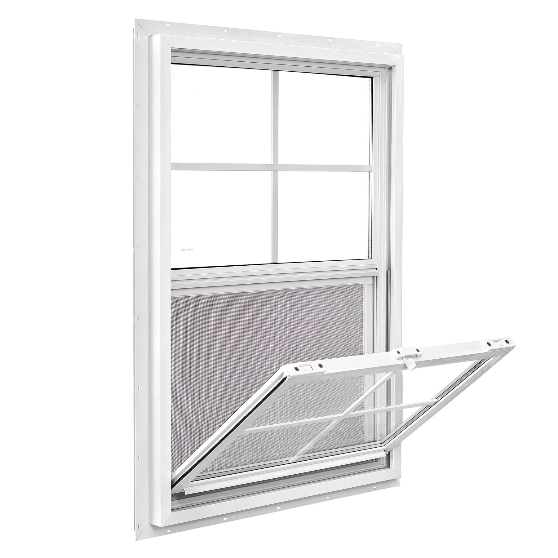 Ventana colgante individual de vinilo 18x24 con cristal templado doble para casa