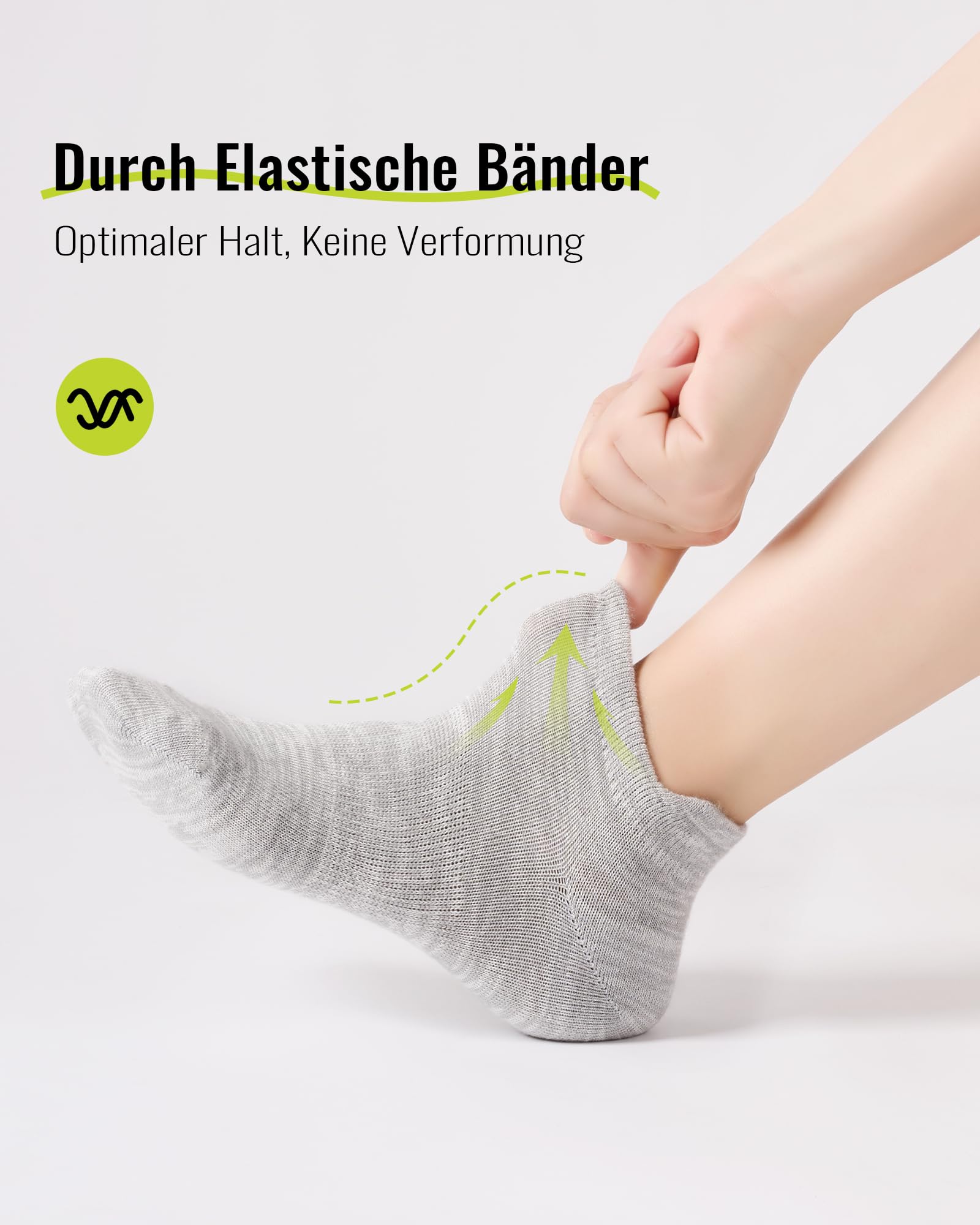 SukModen Calcetines Tobilleros de Bambú, Calcetines Cortos Mujer, Calcetines Transpirables para Deporte, Running y Ciclismo, Anti-Ampollas, Extrasuaves, 6 Pares — view 7