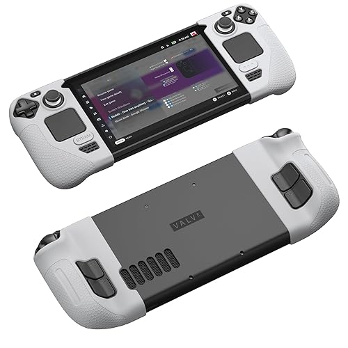 JSAUX Silicone Grip Protection Case for Steam Deck OLED and Steam Deck LCD, Steam Deck Grip, Steam Deck GripSkin, GripArmor Silicone Sleeve Set (one