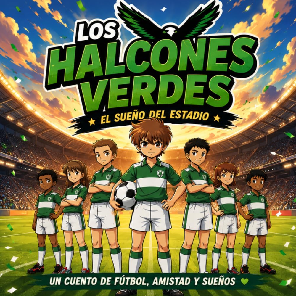 Los Halcones Verdes: El Sueño del Estadio — Un cuento de fútbol, amistad y sueños