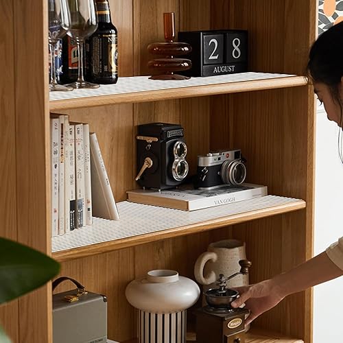 Miniatura 7 de Revestimientos para estantes de 10 pulgadas de ancho x 20 pies, impermeable, revestimiento antideslizante para estantes de despensa, protector no