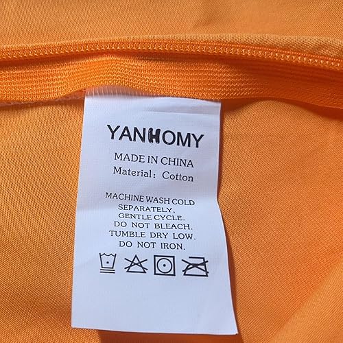 Miniatura 6 de YANHOMY Funda de almohada de sarga de algodón larga de 20 x 54 pulgadas con cierre de cremallera oculto, funda de almohada extraíble suave y cómoda