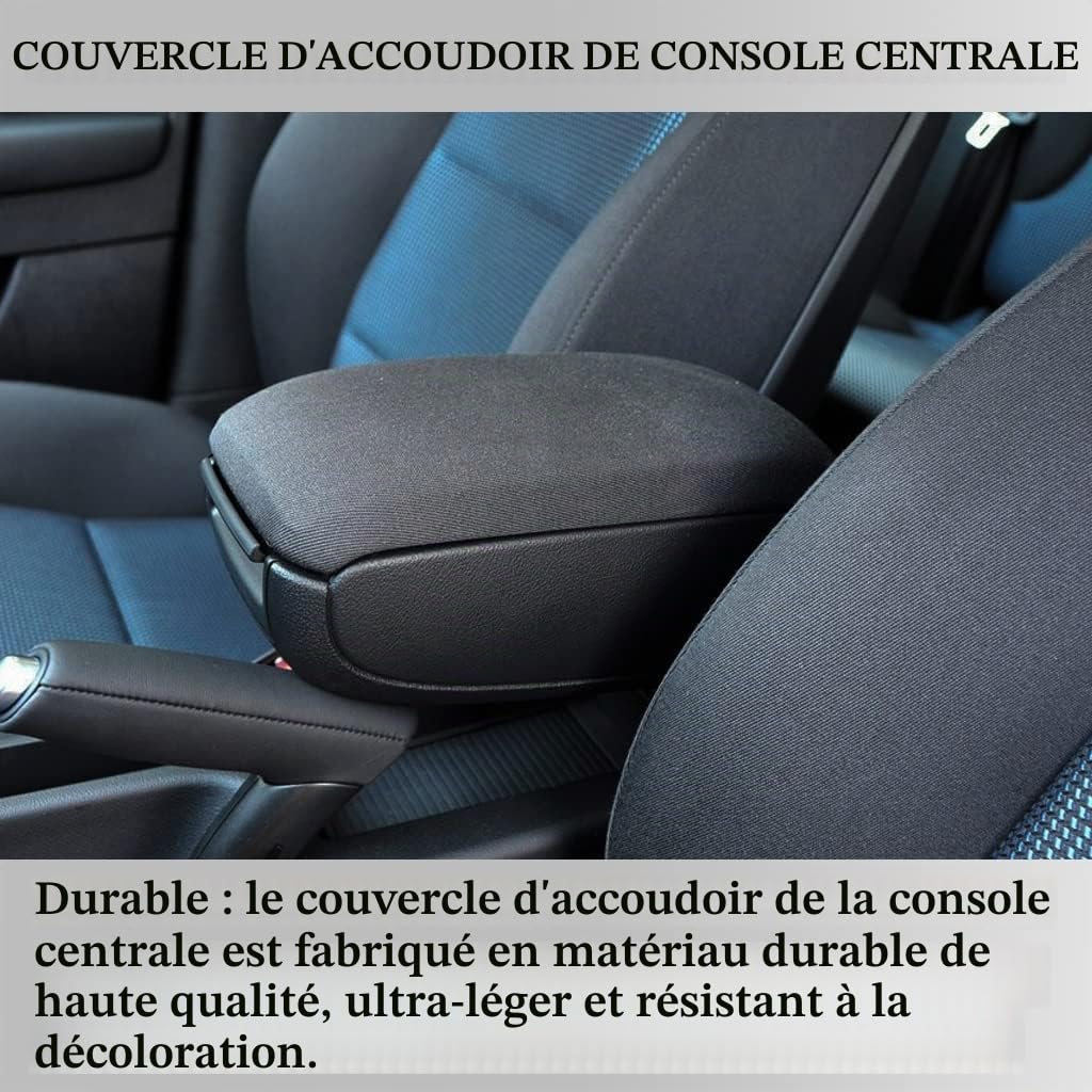 Couvercle d'accoudoir de console centrale pour A3 8P 03-13 8P0864245P Noir Tissu