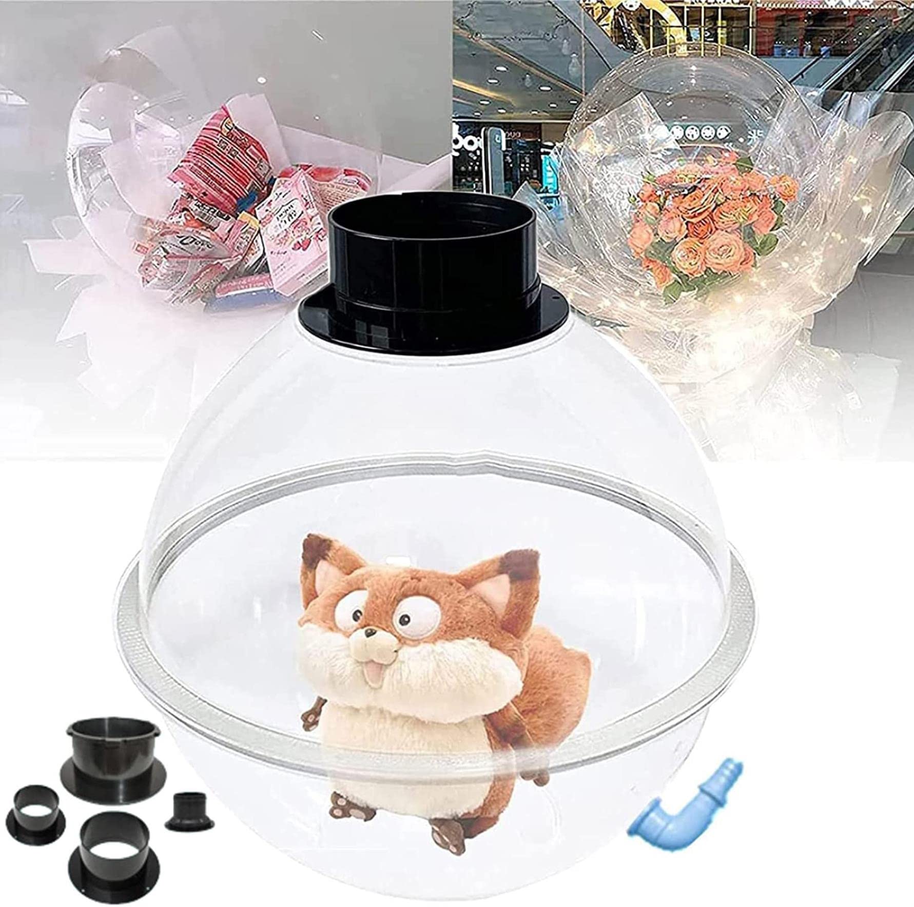 Machine de remplissage de ballons avec bouches de remplacement