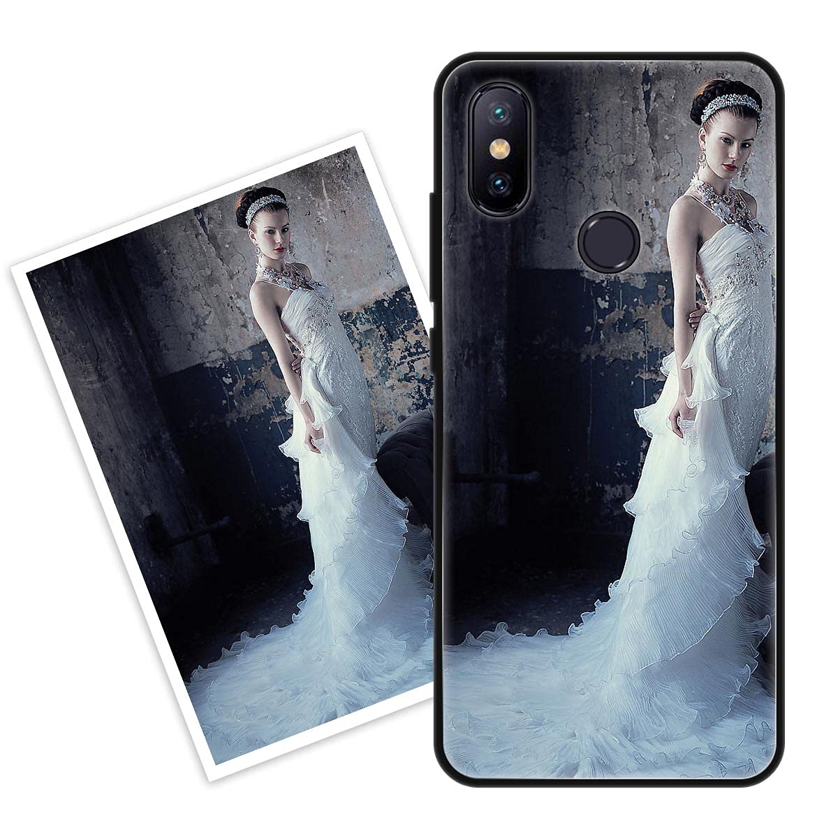 Custodia Personalizzata Per Xiaomi Poco X4 GT Con Foto O Testo - Cover In Vetro Temperato E Bordo TPU - Stampa HD - 5