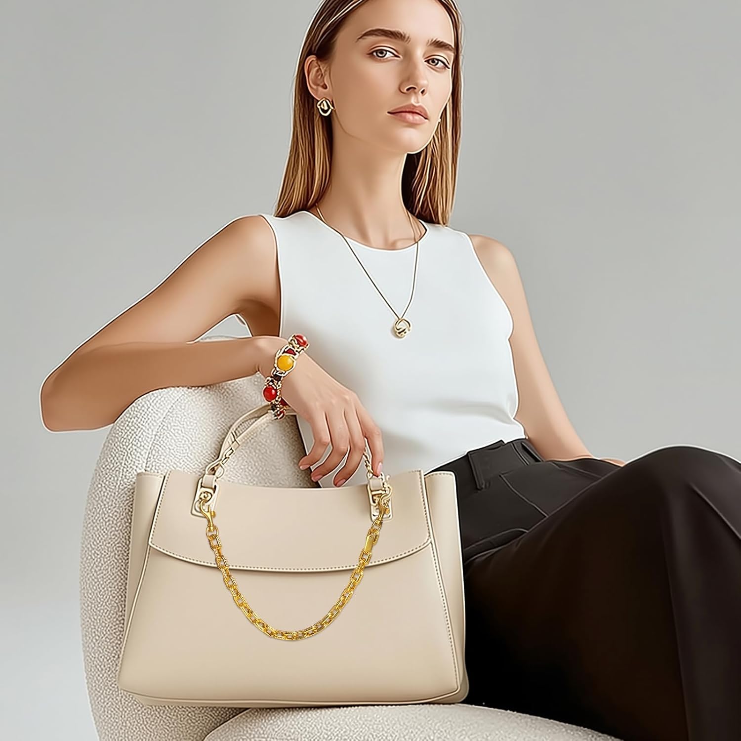 Weixiltc Bag Charm Chains for Women, Cute Purse Extender Chain, Punk Charm Pants Link Chain for Girls - Image 2