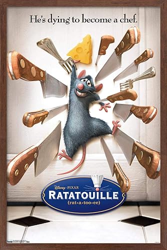Vista 20 de Trends International Disney Pixar Ratatouille - One Sheet Wall Poster, 22.375" x 34", Black Framed Version