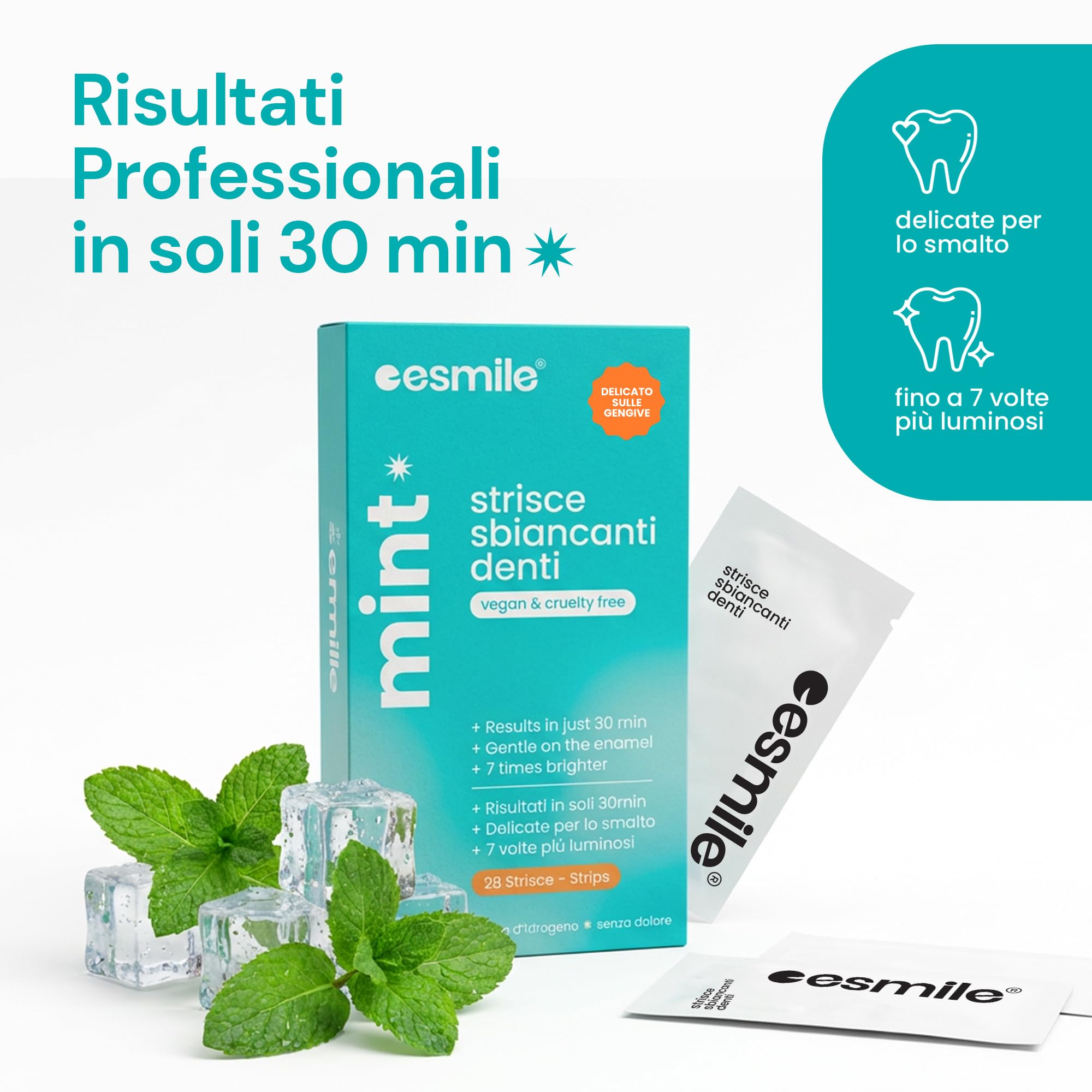 ESMILE: Kit lampada led + Strisce sbiancanti + Carbone