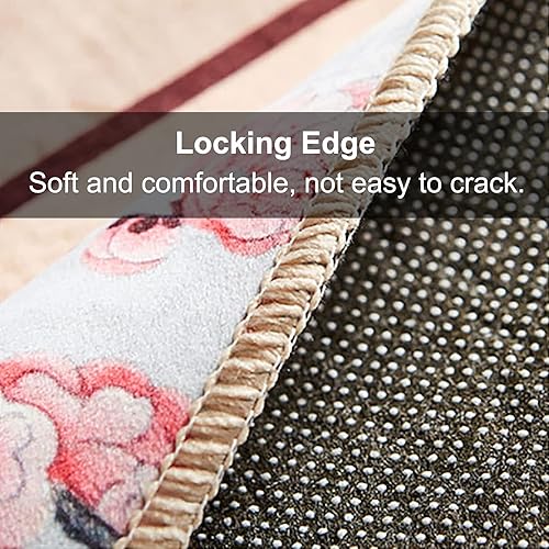 Miniatura 2 de Alfombra antideslizante para sala de estar, alfombra de pasillo de estilo europeo simple, alfombra gruesa antideslizante para pasillo, entrada,