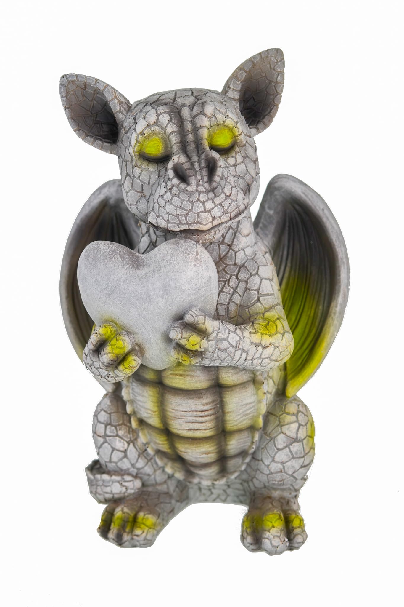 Kremers Schatzkiste Multicolor Udo Schmidt Dragon Child In Love With Heart Garden Figure Love Skulpture Gargoyle