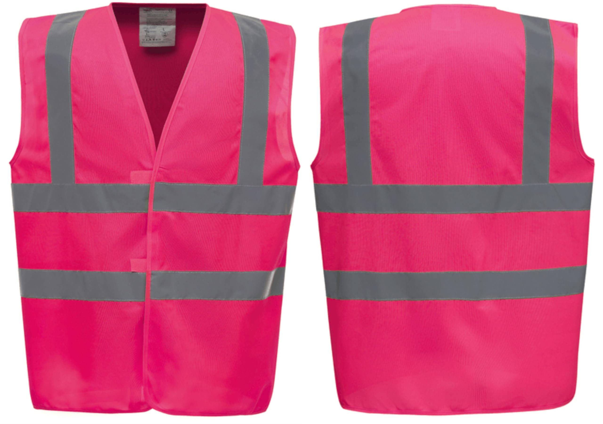 Pink Hi Vis Hi Viz Safety Vests Waistcoats, Work Wear & Events, Bulk Discounts, Brook Hi Vis.