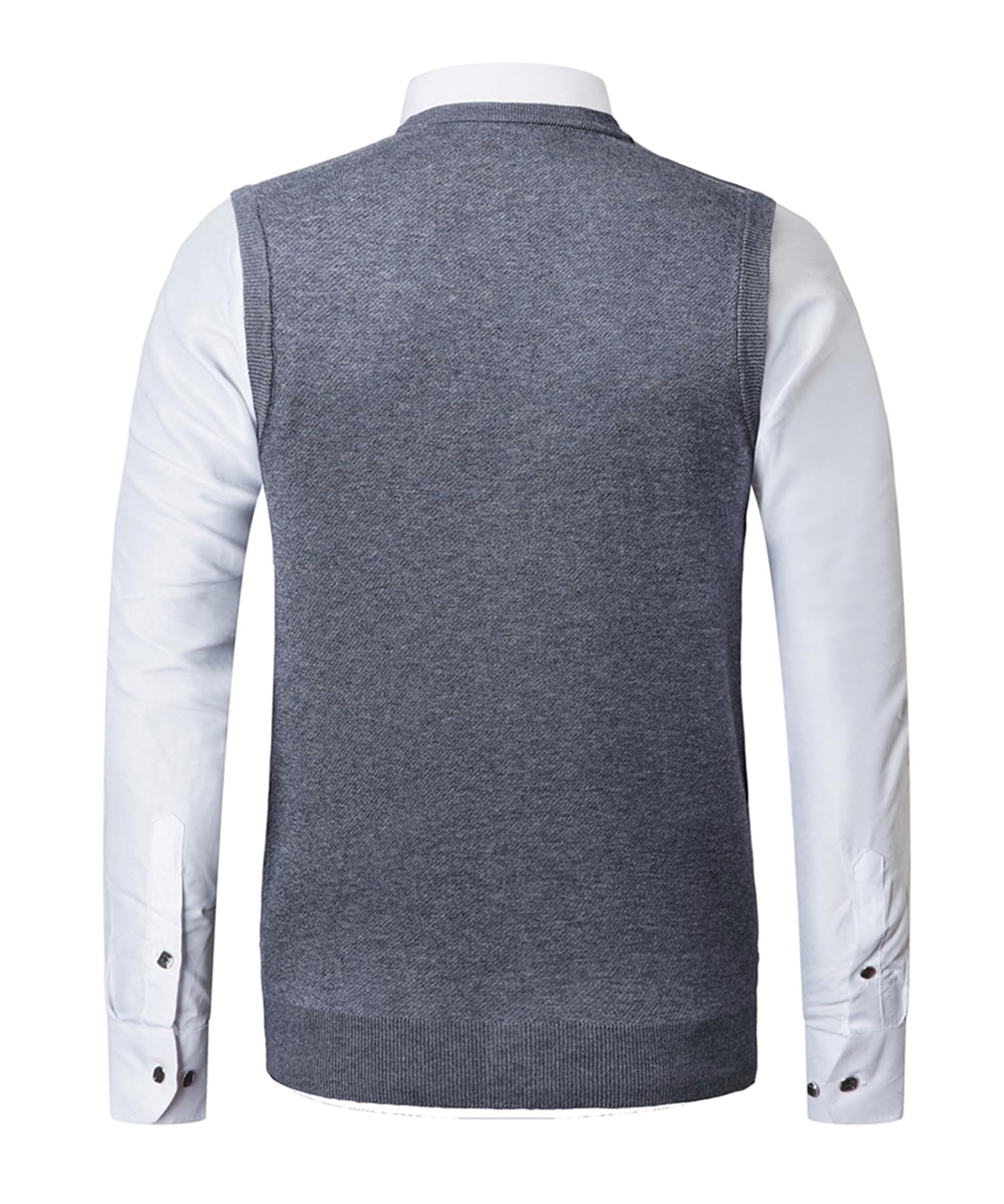 Herren West Strickweste Pullunder Dick Ärmellose V-Ausschnitt Argyle Pullover Slim Fit Classic Business Gentleman Strickwaren Strick Weste Herbst Winter Wollweste für Männer