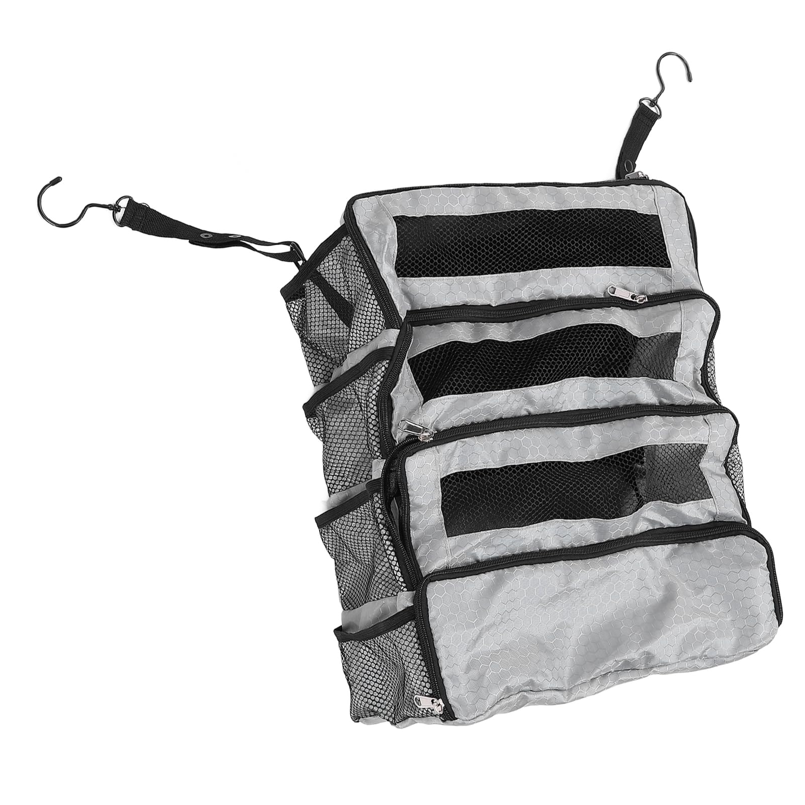 Organisateur de valise, organiseur de valise suspendu pour voyage, pliable, portable, sac de transport, bagage de compression à suspendre dans l'armoire (sac uniquement), gris