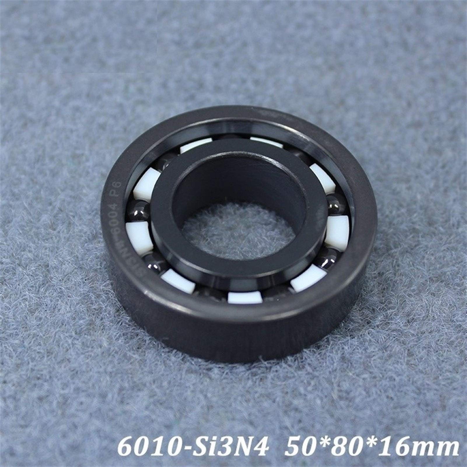 JIYAMI'EN EL-ZHOU 6010 6010CE Completa cojinete de cerámica (1 PC) Si3N4 Todo el Material de nitruro de silicio de cerámica rodamientos de Bolas 50 * 80 * 16 mm