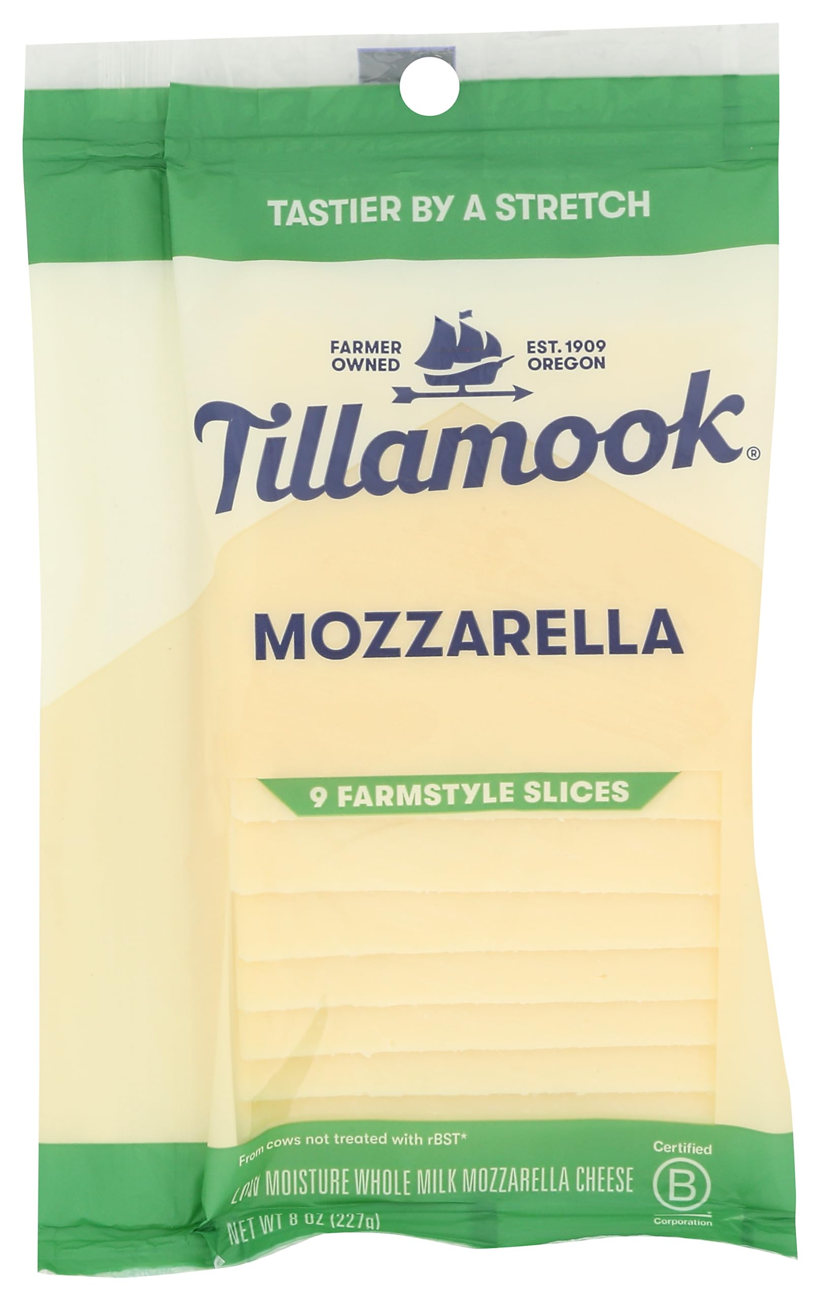 Whole Milk Mozzarella Farmstyle Thick Cut Sliced Cheese