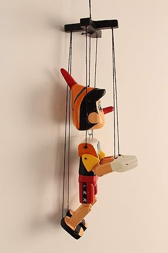 Miniatura 3 de Marionetas de marioneta – Marionetas de cuerda para regalos – Marionetas italianas de niño real para obras dramáticas – Marionetas para regalos –
