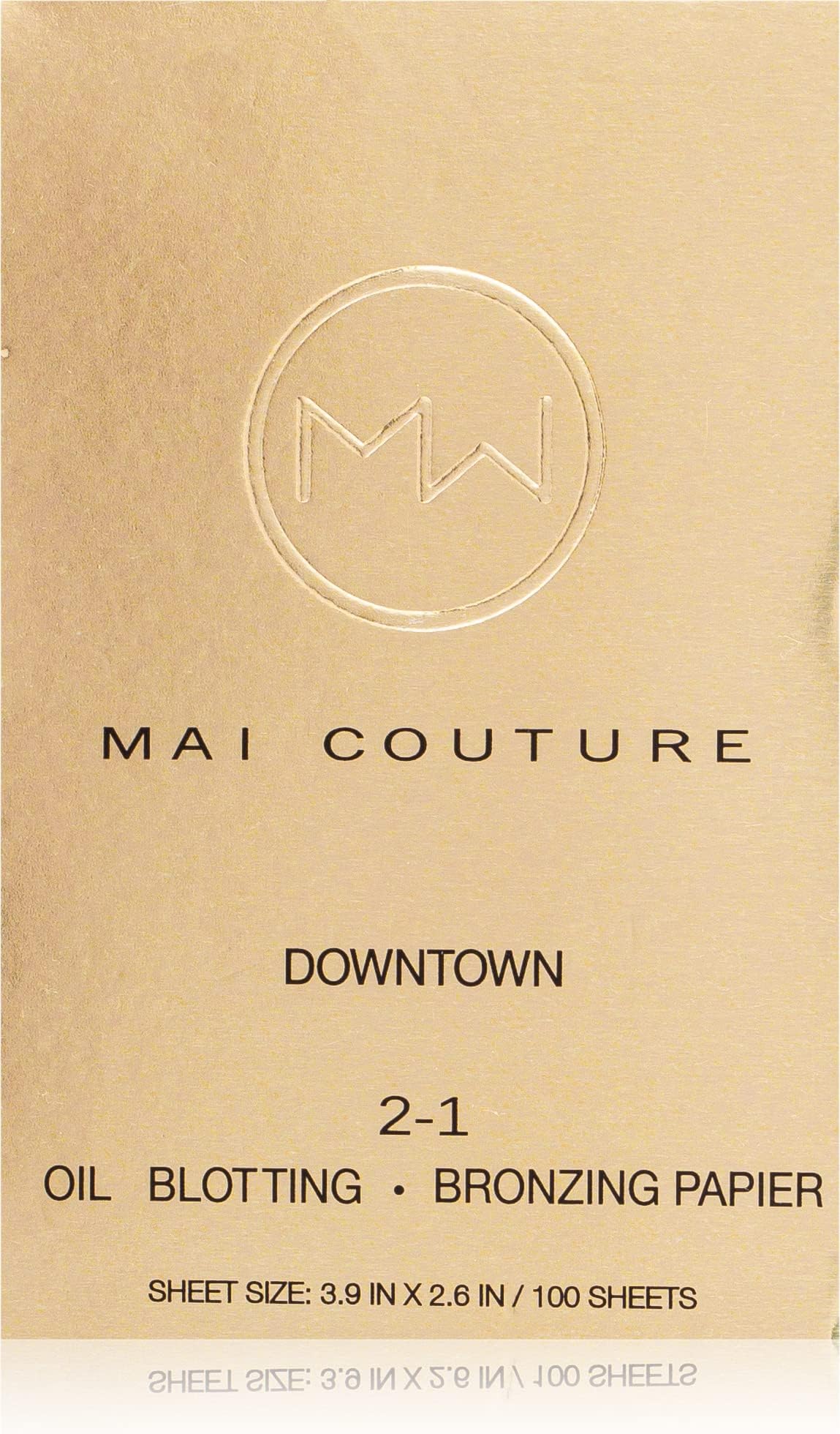 Mai Couture 2-1 Oil Blotting and Bronzing Papier, Downtown