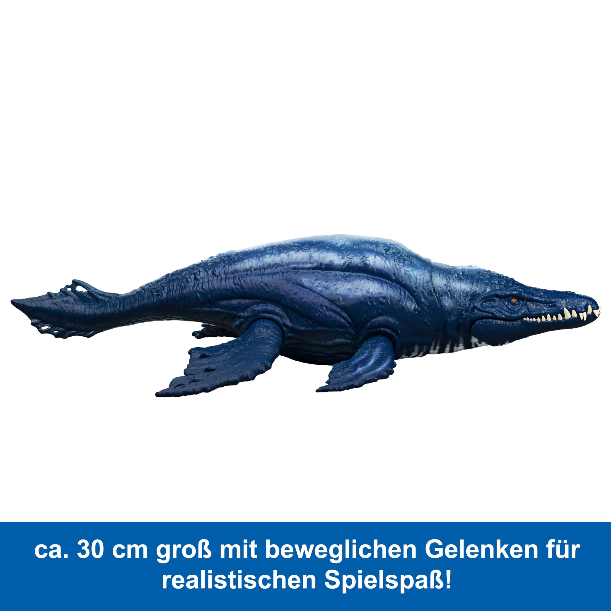 Mattel Jurassic World Wild Roar Dinosaurierfiguren mit Beißangriff in mehrere Richtungen und Sound, bewegliches Spielzeug und Digitale Spielmöglichkeiten (Dinosaurierarten variieren), JKL79