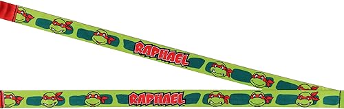Miniatura 3 de Correa para identificación con dije de goma de 2 pulgadas, diseño de personaje de las Tortugas Ninja Teenage Mutant, Raphael
