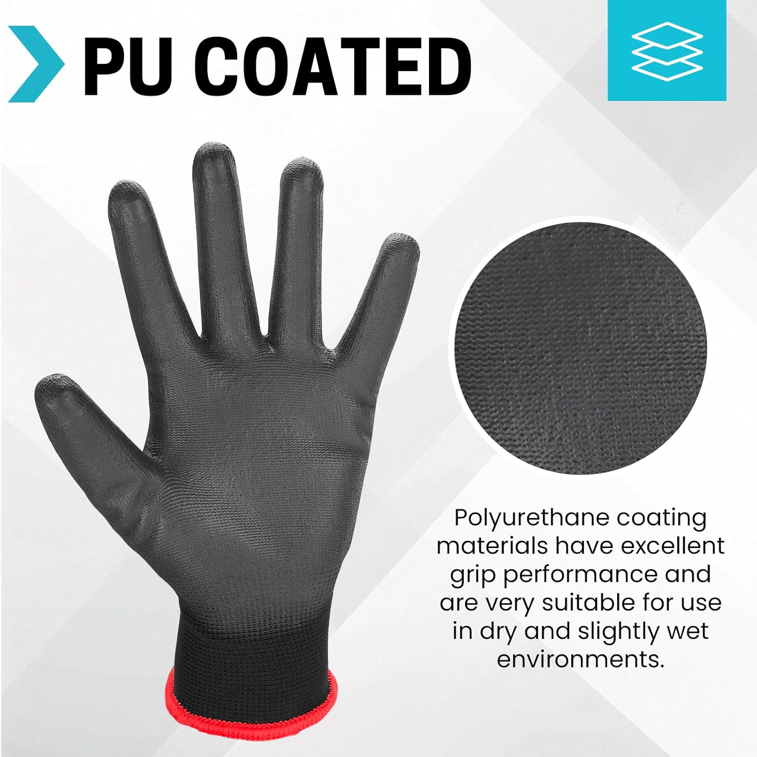 FURWEY Safety Work Gloves-16/36 Pairs, Micro Foam Nitrile Coated Glove,Seamless Knit Nylon Gloves for Men Women（S-XL