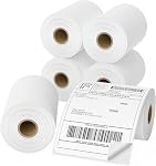 FungLam 4-x6-- Des étiquettes d'expédition thermique directe, papier d'étiquetage thermique perforé, 250 Etiquettes/Roll, compatibles avec JADENS, iDPRT,MUNBYN et des imprimantes Rollo
