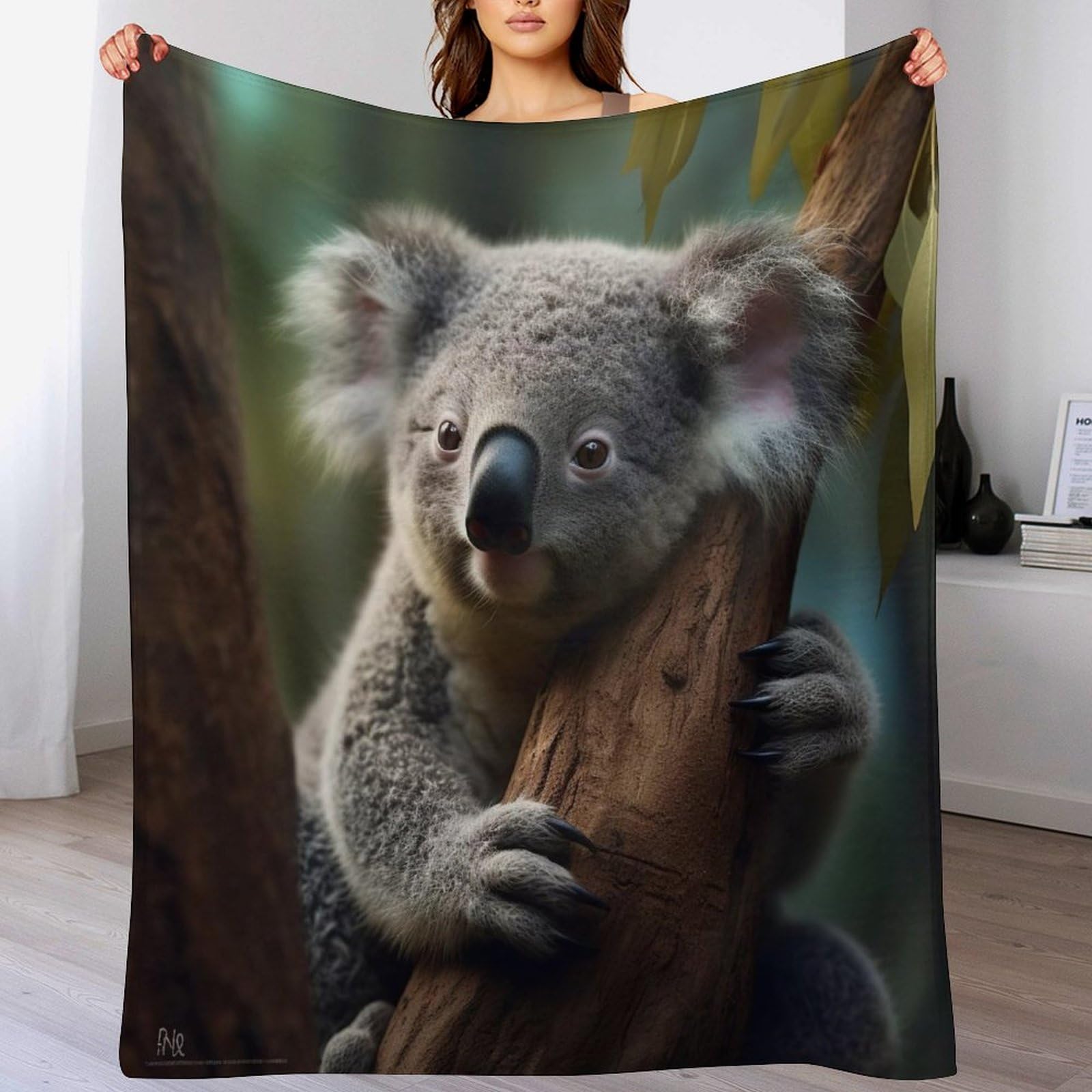 Couvertures polaires en koala pour stopper le froid hivernal avec de la flannel douce