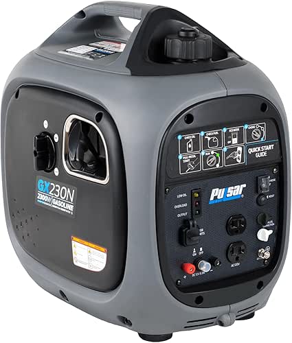 Pulsar - Portable silent inverter generator, 2300 W, with USB
