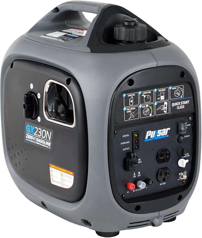 Pulsar 2,300W Portable Gas-Powered Quiet Inverter