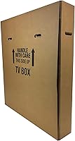 uBoxes TV Moving Box for 32-70 Inch Flat Screens - Heavy Duty Double Wall with 2 Protective Sleeves, 1 Pack