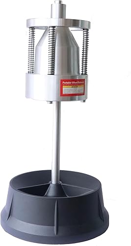 wonofa Equilibrador de neumáticos de rueda, cambiador de equilibrador de neumáticos, cubo portátil para auto, camión, balanceador de burbujas de