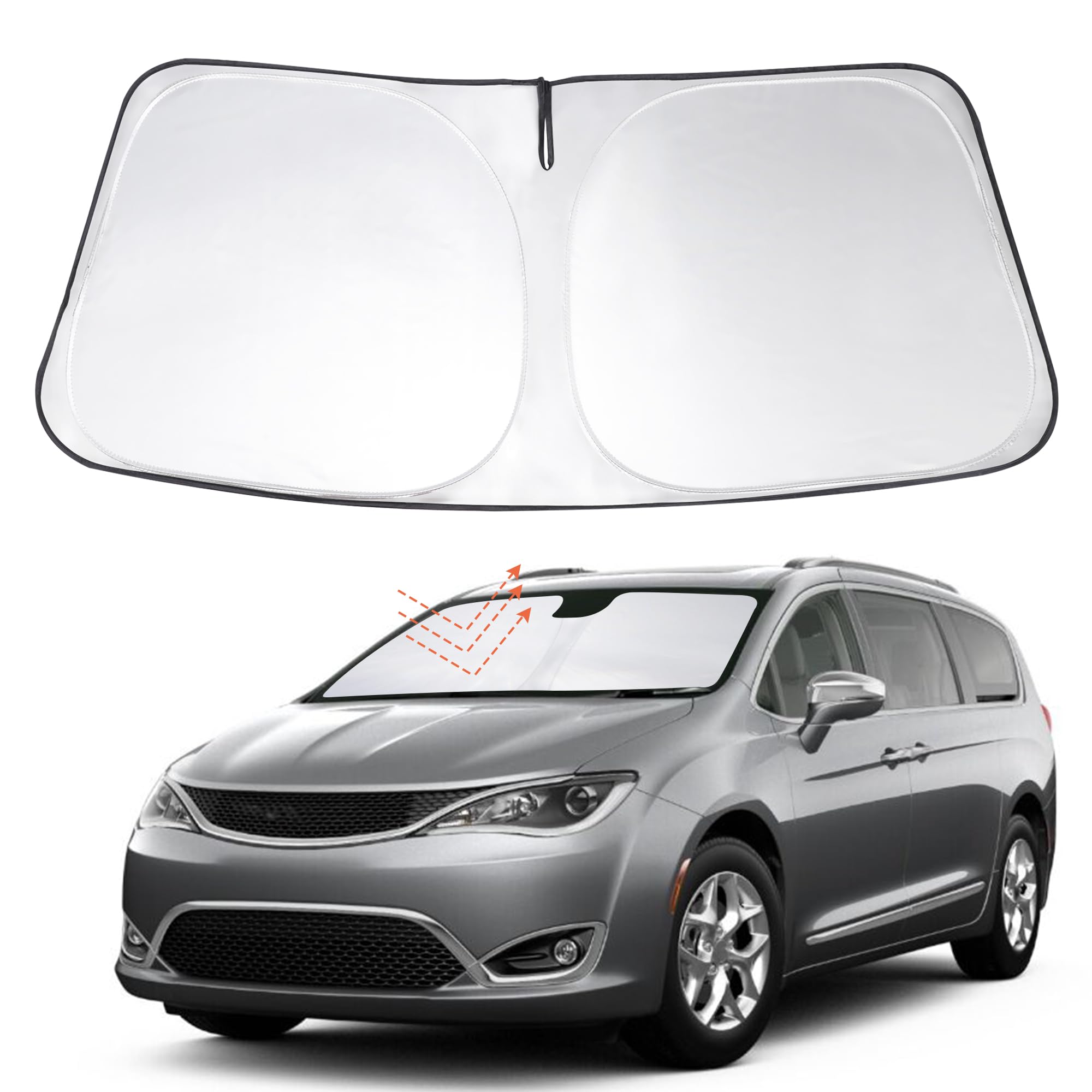 Windshield Sun Shade Sunshade for 2017-2026 Chrysler Pacifica