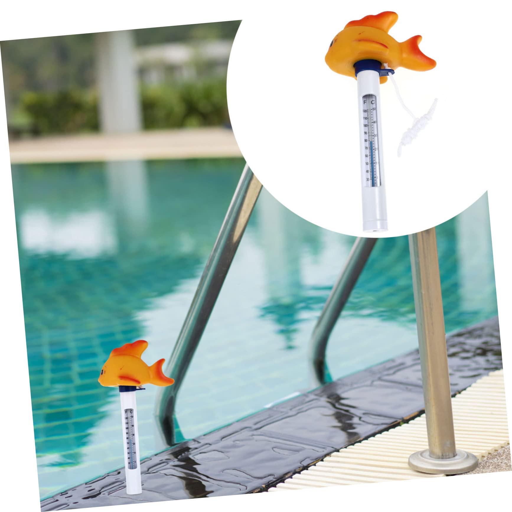 POPETPOP 3pezzi Termometro Galleggiante Per Piscina Misuratore Per Vasche e Acquari Fahrenheit