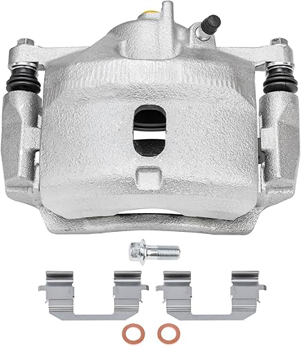 Miniatura 27 de Detroit Axle - Kit de freno delantero para Mazda 3 5 Rotores de freno perforados y ranurados Pastillas de freno de cerámica Reemplazo: Rotores