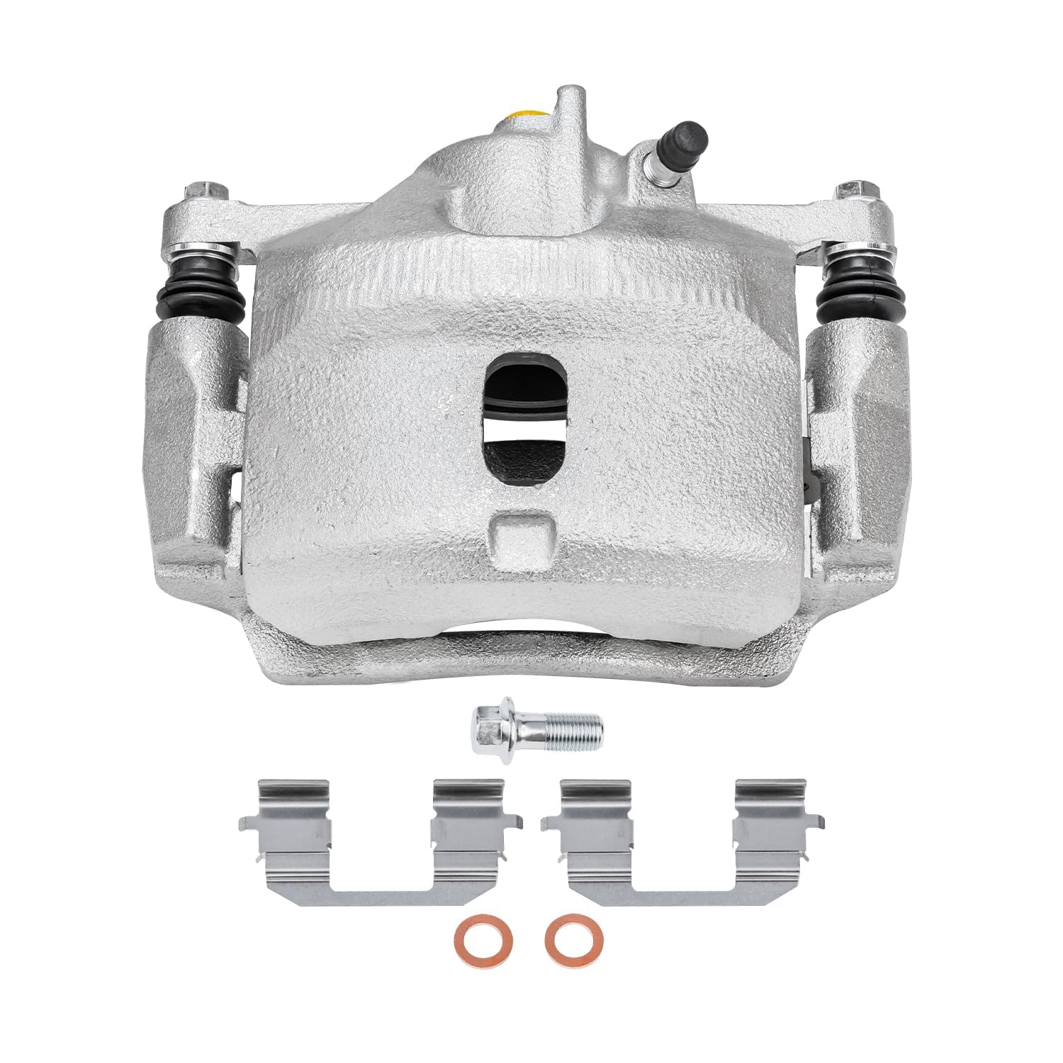 Detroit Axle - 3pc Front Drilled Rotors Left Brake Caliper Replacement