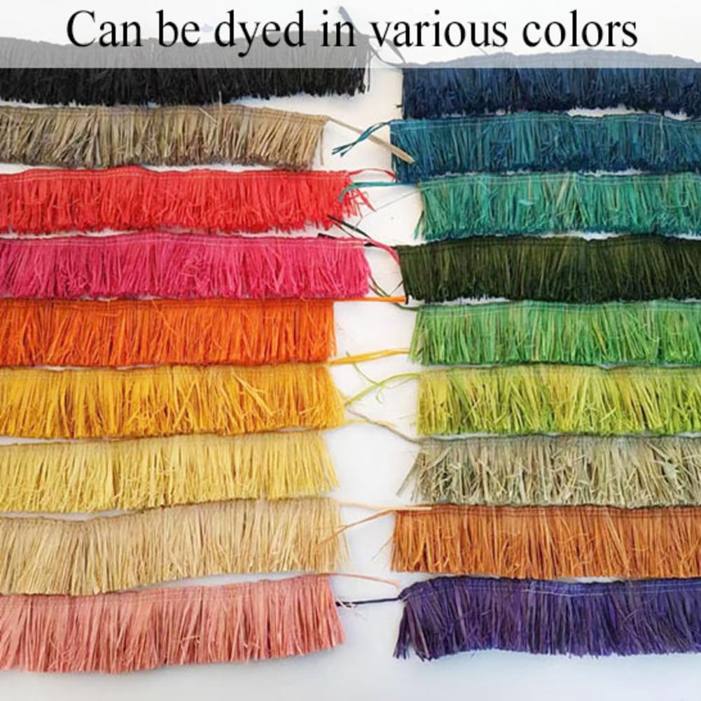 Obszycie frędzlami 15 cm x 5 m Raffia borte lamówka z frędzlami lamówka lamówka lamówka frędzle lamówka frędzle lamówka ozdobna taśma z frędzlami taśma dekoracyjna taśma do majsterkowania